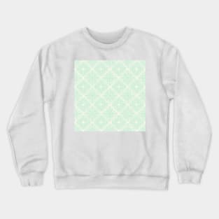 Light Turquoise green granny squares over cream Crewneck Sweatshirt